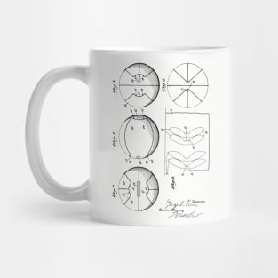 Basketball Vintage Patent Hand Drawing Mug